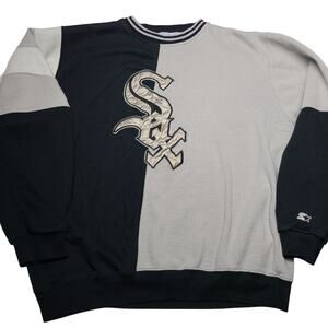Vintage Starter Chicago White Sox Split Color Sweatshirt Men’s Size XL 90's